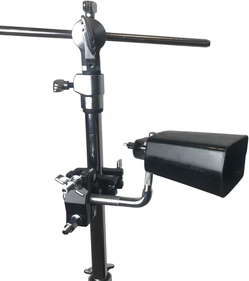 AIAS Cowbell Mount Accessory Multi Clamp – Black Percussion Clamp for Cowbells, Jam Blocks & Drum Accessories, Rotating Fastener, Fits 3/8" to 1 1/4" Drum Hardware - Image 5
